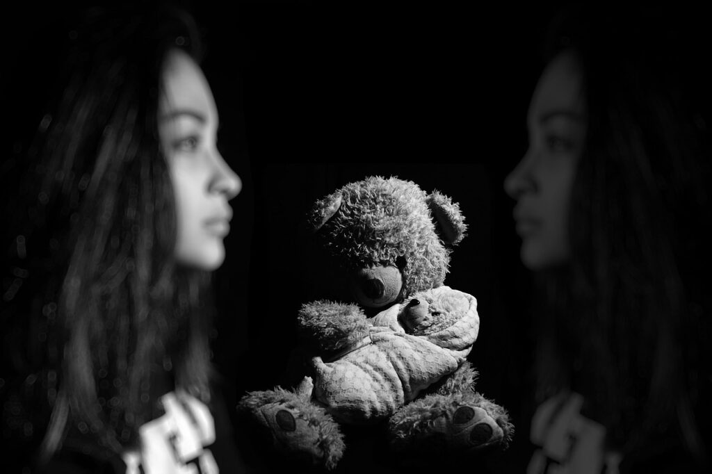 girl, memory, sad